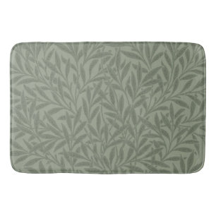 Tapis De Bain William Morris Motif Saule Antique Vert Sauge