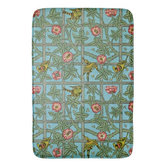 Tapis De Bain William Morris Oiseaux et fleurs (devant Vertical)
