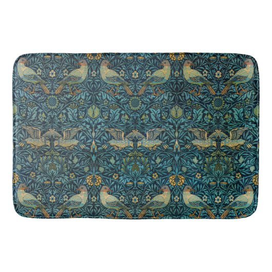 Tapis De Bain William Morris Oiseaux et motifs floraux (Devant)