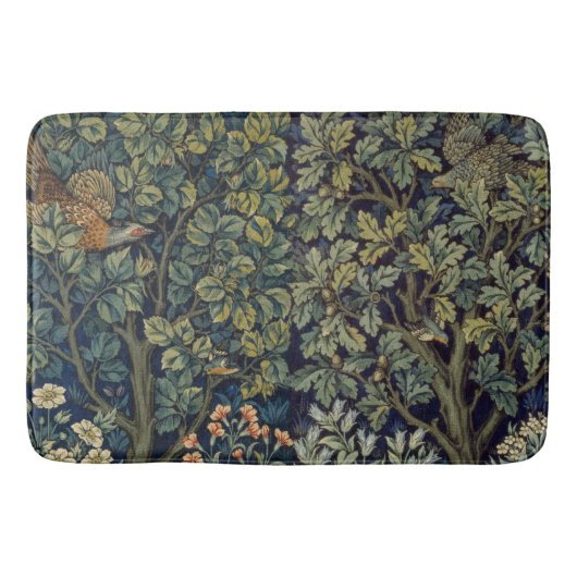 Tapis De Bain William Morris Pheasier Bois Bois (Devant)