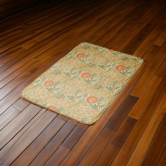 Tapis De Bain William * Morris Rose et Rose 1896 Jaune |