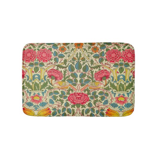Tapis De Bain William Morris Rose Floral Chintz rose (Devant)
