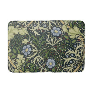 Tapis De Bain William Morris Seaweed Motif Floral Art Vintage