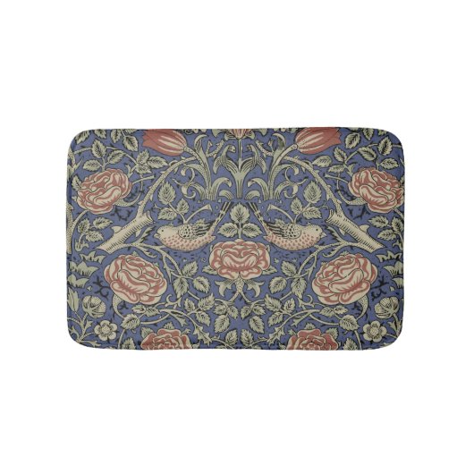 Tapis De Bain William Morris Tudor Fond d'écran Rose (Devant)