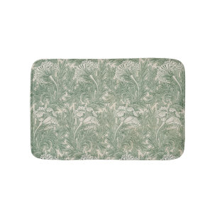 Tapis De Bain William Morris tulip fond textile vert