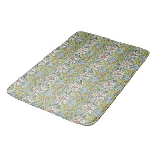 Tapis De Bain William Morris Vintage Floral rose Myrtle vert