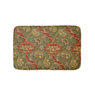 Tapis De Bain William Morris Wandle Anglais Floral Damask Design