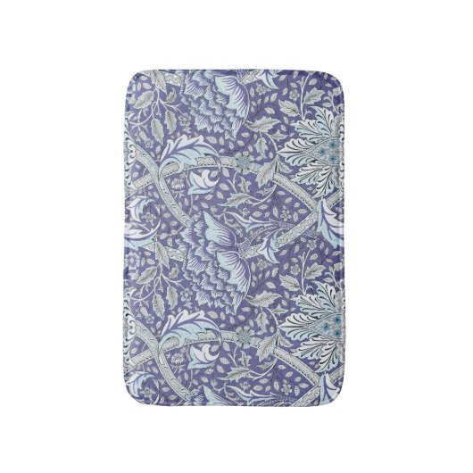 Tapis De Bain William Morris Windrush fleurs bleues (Devant (Vertical))