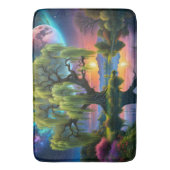 Tapis De Bain Willow tree under Pleine lune N Starry ciel Sunset (devant Vertical)