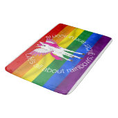 Tapis De Bain Wing Unicorn Party Rainbow Douche rideau (Angle)