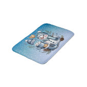 Tapis De Bain Winter Cozy Snowman (Angle)