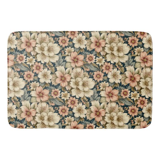 Tapis De Bain Wintry Floral Azaleas and Rose (Devant)