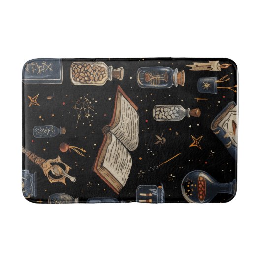 Tapis De Bain Witchcraft Potion Pattern – Halloween Magic (Devant)