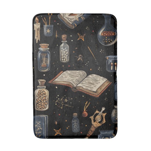 Tapis De Bain Witchcraft Potion Pattern – Halloween Magic (Devant (Vertical))
