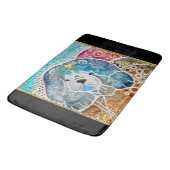 Tapis De Bain WOBBLE-ROCK Chow chien aquarelle batik crate (Angle)