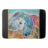 Tapis De Bain WOBBLE-ROCK Chow chien aquarelle batik crate (Devant)