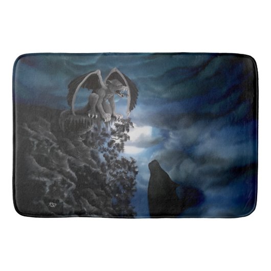 Tapis De Bain Wolf Moon - Wolf avec Golem (Devant)