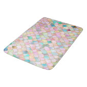 Tapis De Bain Wonky Trendy Rainbow Girl Metal Mermaid Scales (Angle)