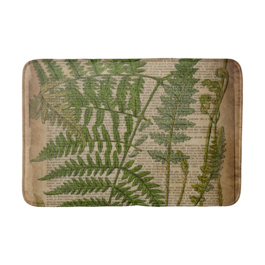 Tapis De Bain woodland foliage french botanical (Devant)