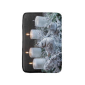 Tapis De Bain Wreath de l'Avent blanc (Devant (Vertical))