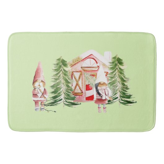 Tapis De Bain XMAS Gnome Design 1 Mat Bain (Devant)