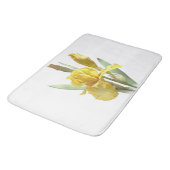 Tapis De Bain Yellow Bearded Iris Flower Botanical Design (Angle)