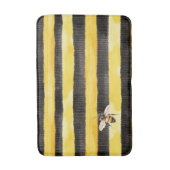 Tapis De Bain Yellow Gold Black Stripes Honey Bee  (Devant (Vertical))