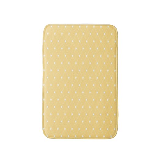 Tapis De Bain Yellow Hearts Pattern Bath Mat (Devant (Vertical))