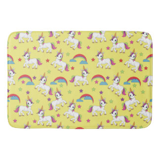 Tapis De Bain Yellow Magic Unicorn Bath Mat