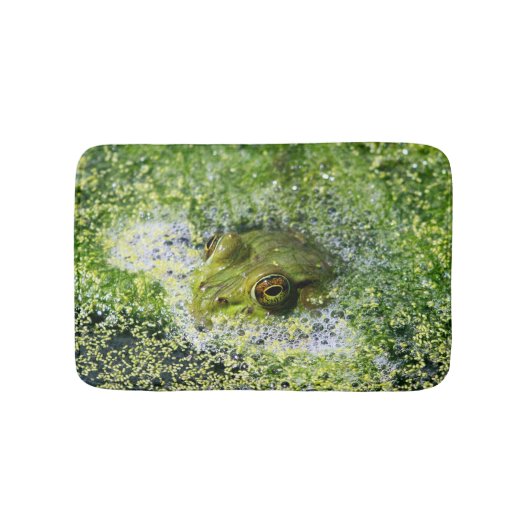 Tapis De Bain Yeux de grenouille dans un étang (Devant)