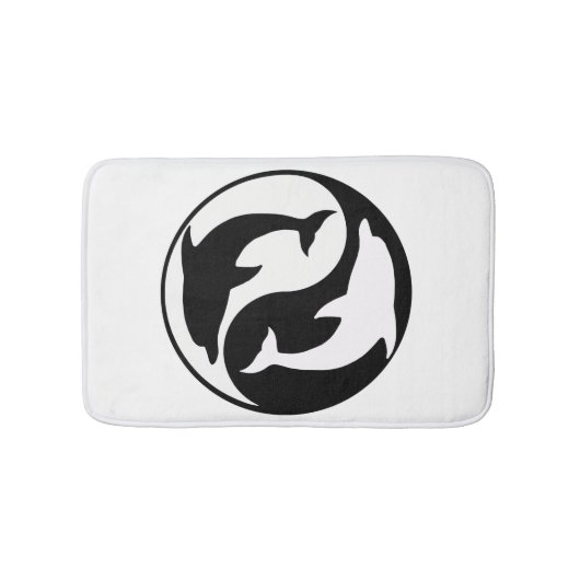 Tapis De Bain Yin Yang Dolphins Mat de bain (Devant)