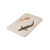 Tapis De Bain Yin Yang Koi pêche dans la peinture orientale de (Angle)