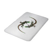 Tapis De Bain Yin Yang Lizards Argent (Angle)