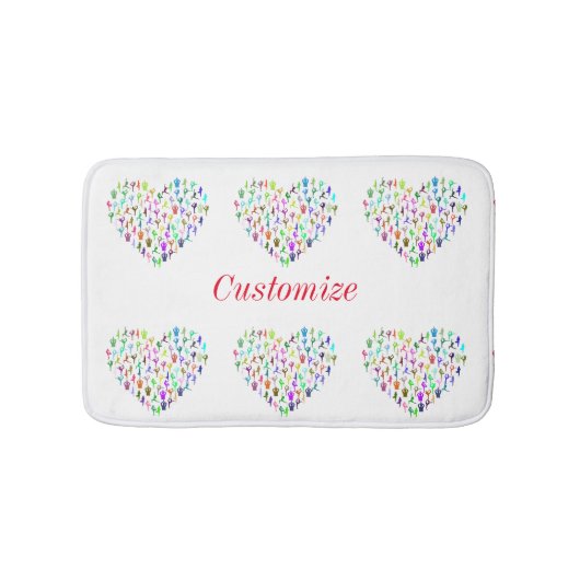 Tapis De Bain Yoga Pose Coeurs Thunder_Cove (Devant)