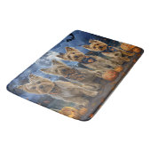 Tapis De Bain Yorkipoo Halloween Éffrayant (Angle)