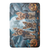 Tapis De Bain Yorkshire Terrier Halloween Éffrayant (devant Vertical)