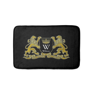 Tapis De Bain Your Coat of Arms Monogram and Color
