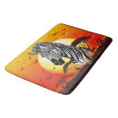 Tapis De Bain Zebra African Savanna Wild Animal (Angle)
