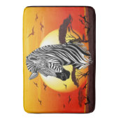 Tapis De Bain Zebra African Savanna Wild Animal (devant Vertical)