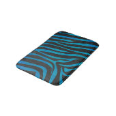 Tapis De Bain Zebra Black et Blue Print (Angle)