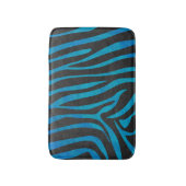 Tapis De Bain Zebra Black et Blue Print (Devant (Vertical))