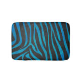 Tapis De Bain Zebra Black et Blue Print (Devant)