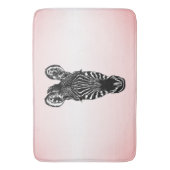 Tapis De Bain Zebra Head on Pink (devant Vertical)