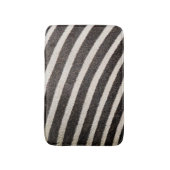 Tapis De Bain Zebra Poster de animal noir et blanc (Devant (Vertical))