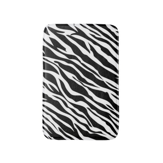Tapis De Bain Zebra Print Bath Mat (Devant (Vertical))