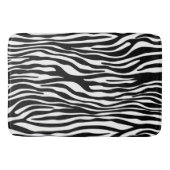 Tapis De Bain Zebra Print, Zebra Stripes, Noir Et Blanc (Devant)