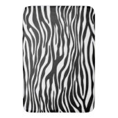 Tapis De Bain Zebra Print, Zebra Stripes, Noir Et Blanc (devant Vertical)