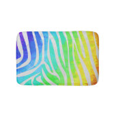 Tapis De Bain Zebra Rainbow et White Print (Devant)