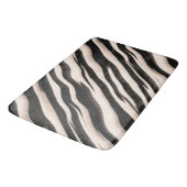 Tapis De Bain Zebra raye une texture transparente + vos idées (Angle)