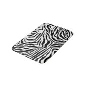 Tapis De Bain Zebra Stripes Poster de animal sauvage noir et bla (Angle)
